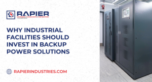 An emergency backup power supplier in an industrial facility.